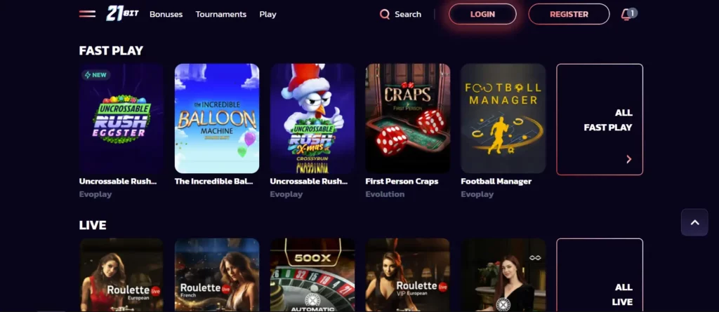 Fast-Play and Instant Games